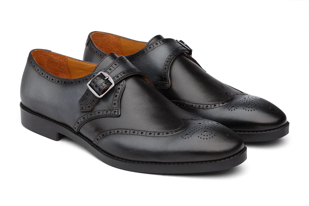 AMSTERDAM - BLACK LEATHER SHOES