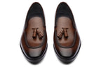 FLORENCE - TAN HANDPAINTED LEATHER SHOES