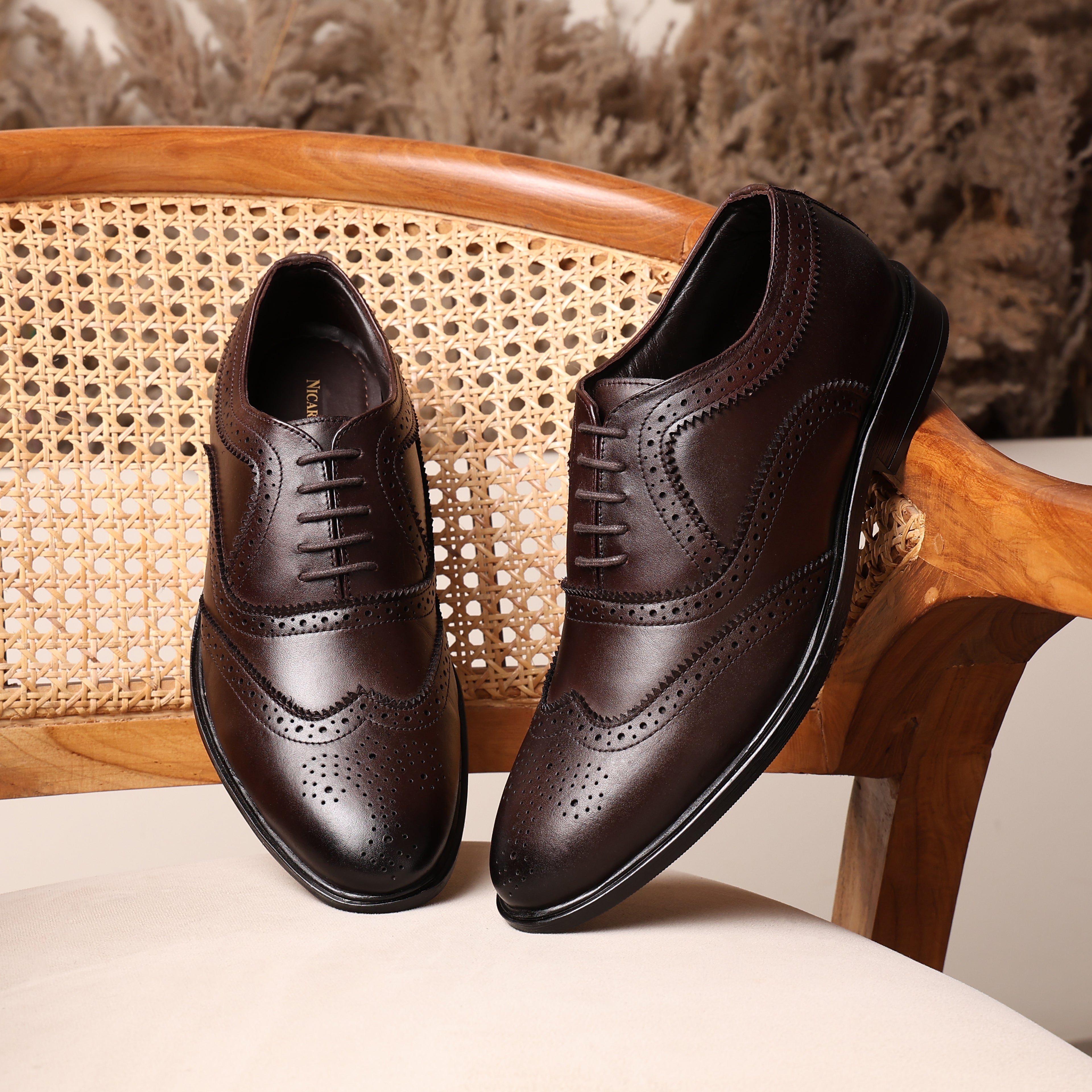 Premium Leather Belgravia Wingtip Brogue Oxford