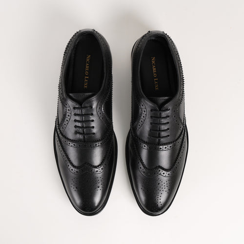 Premium Leather Belgravia Wingtip Brogue Oxford