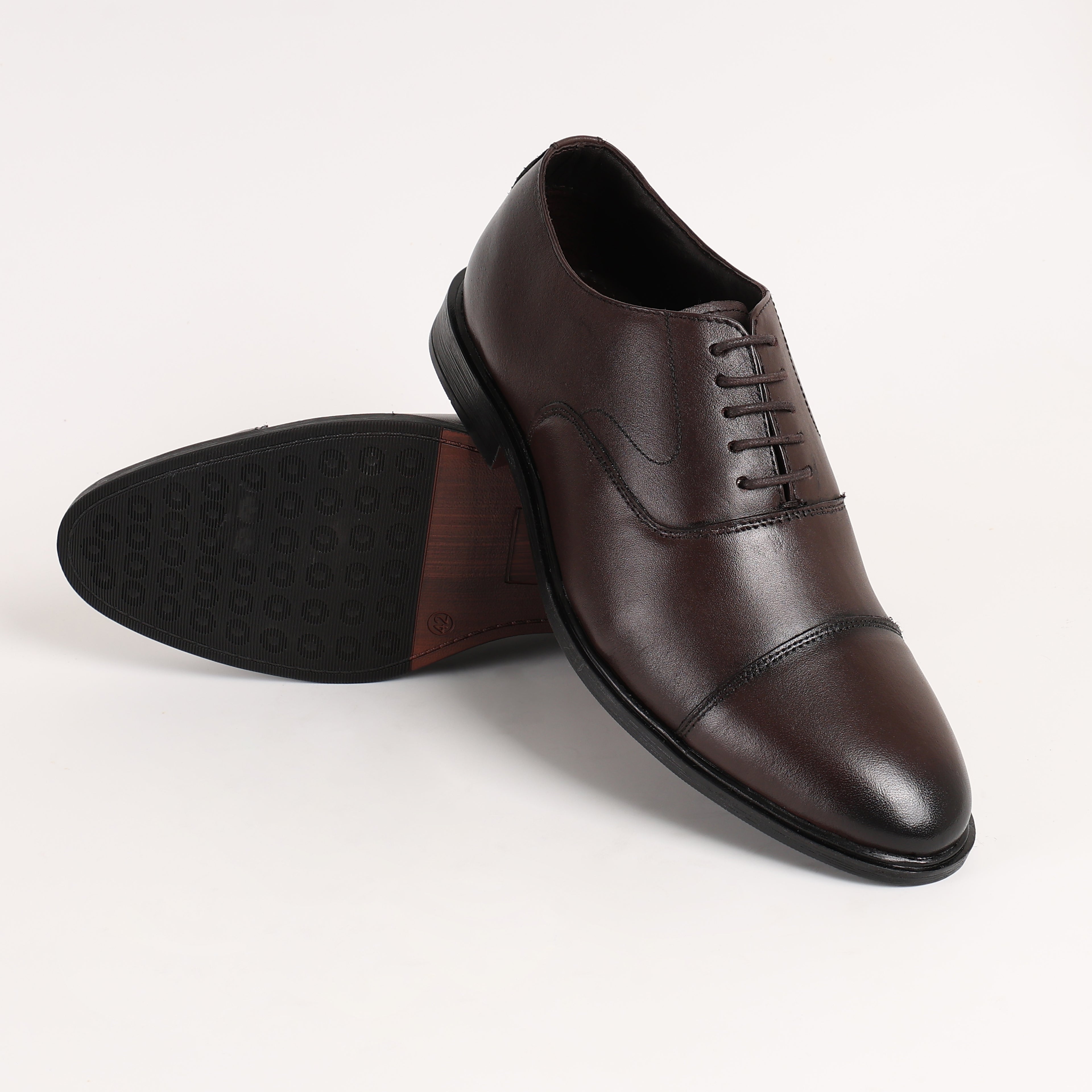 Premium Leather Classic Cap-Toe Oxford Shoes