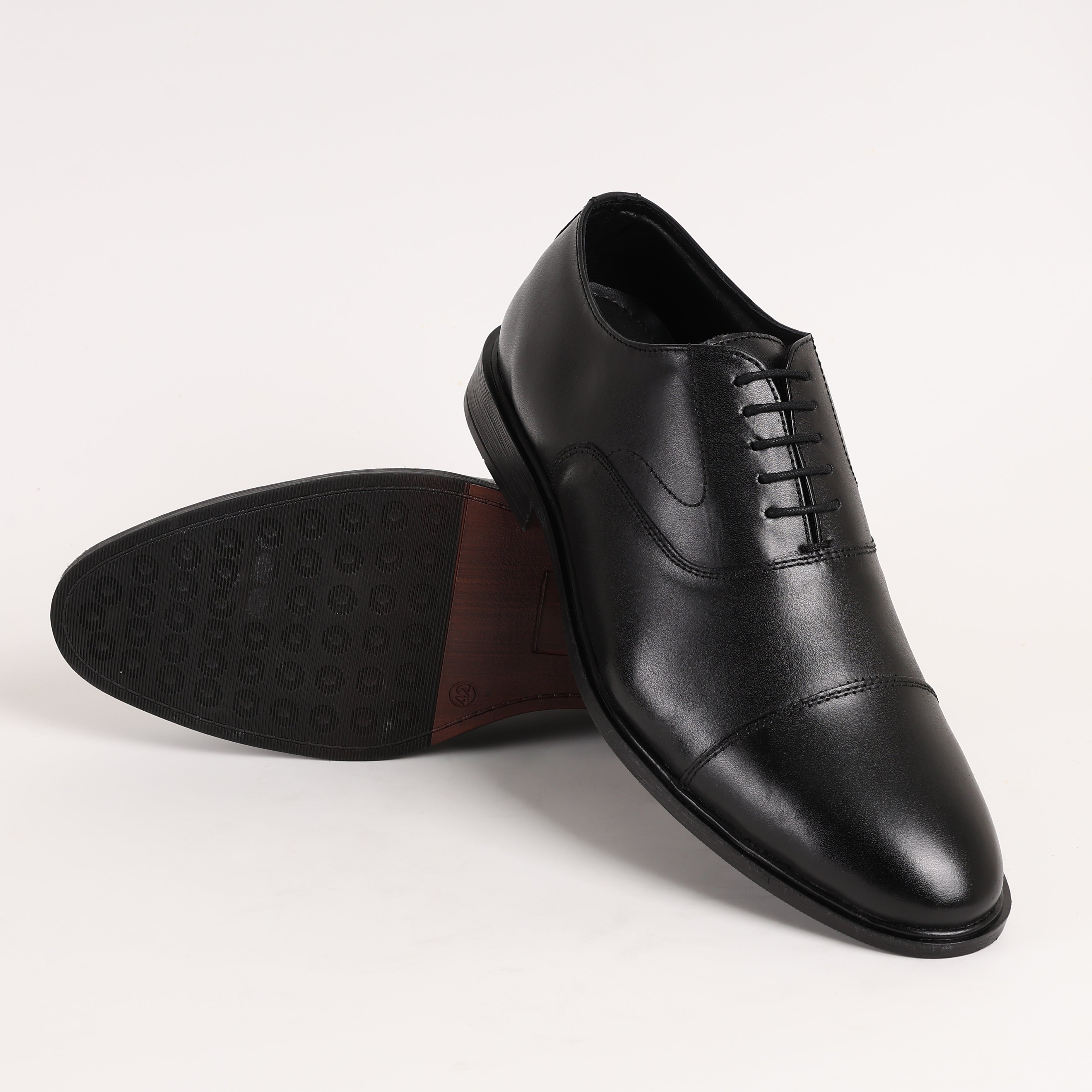 Premium Leather Classic Cap-Toe Oxford Shoes