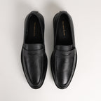 Premium Leather Pebble-Grain Penny Loafer