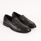 Premium Leather Pebble-Grain Penny Loafer