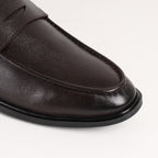 Premium Leather Pebble-Grain Penny Loafer