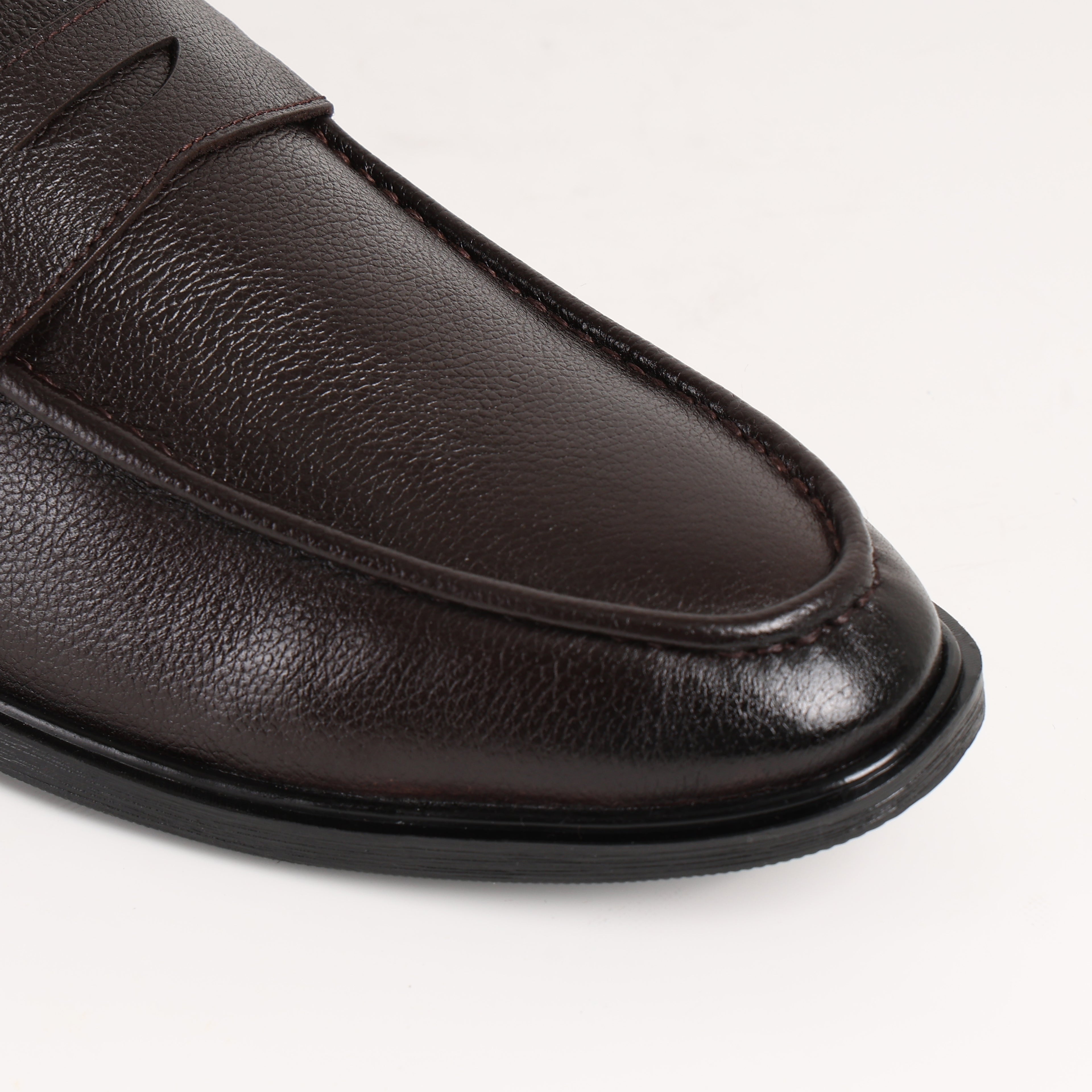 Premium Leather Pebble-Grain Penny Loafer