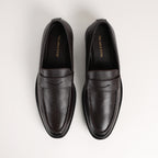 Premium Leather Pebble-Grain Penny Loafer
