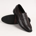 Premium Leather Pebble-Grain Penny Loafer