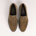 Premium Leather Lucento Suede Loafer