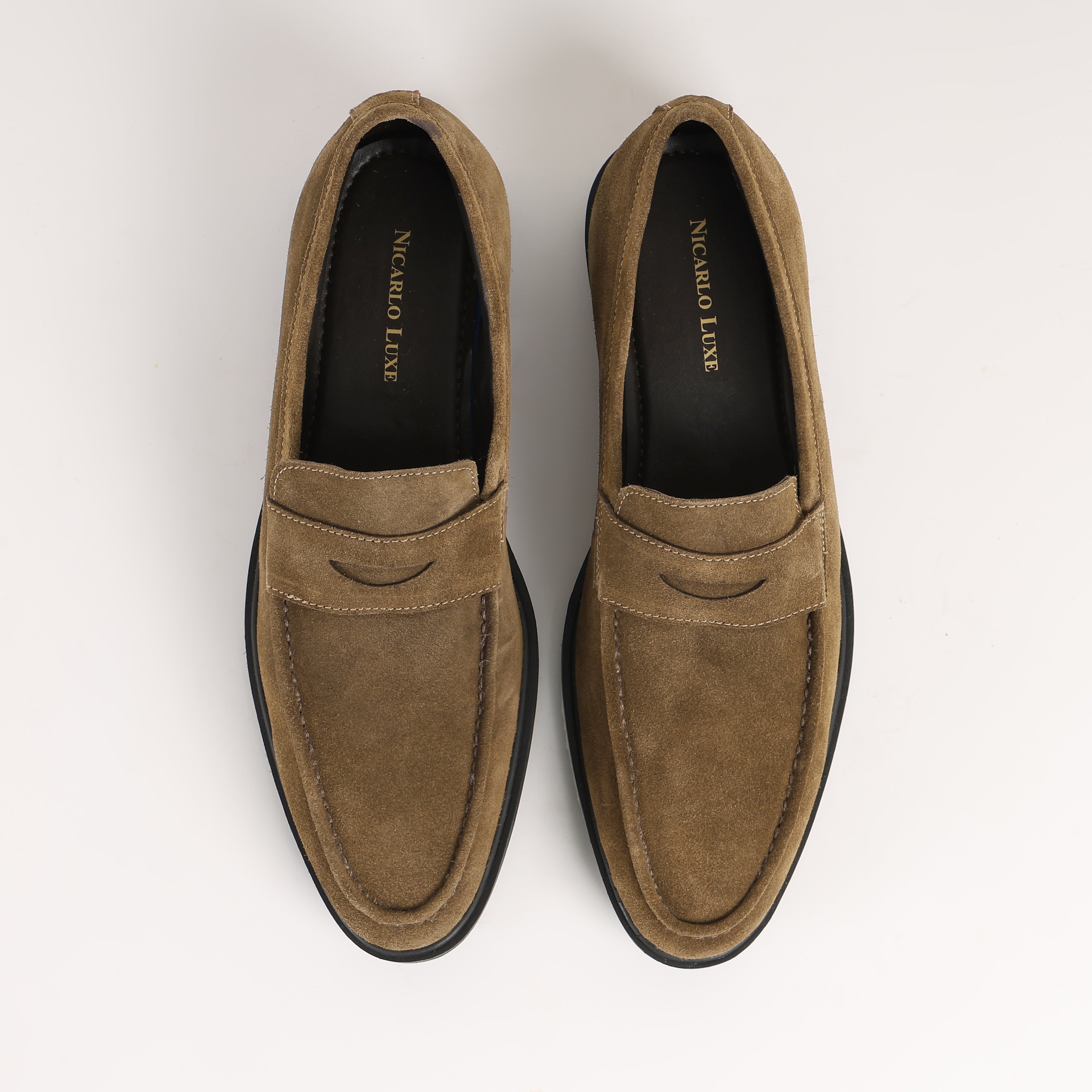 Premium Leather Lucento Suede Loafer