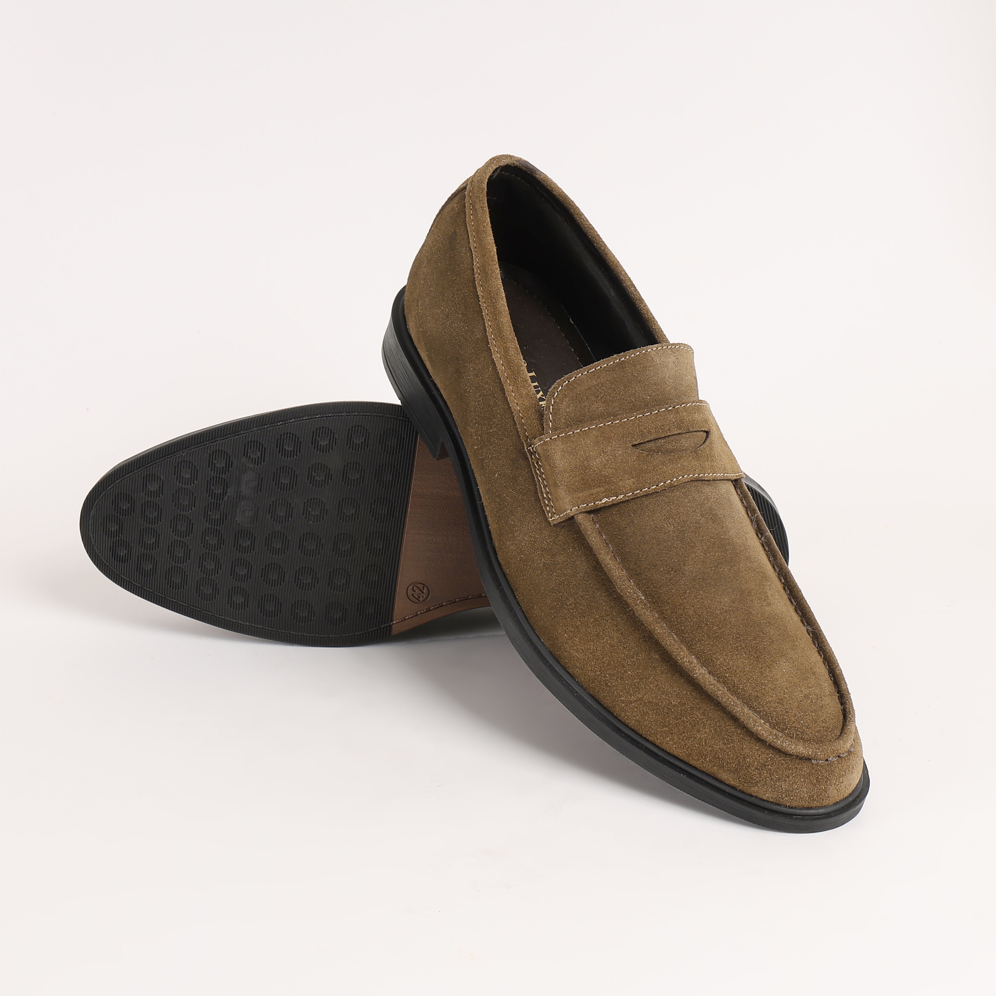 Premium Leather Lucento Suede Loafer