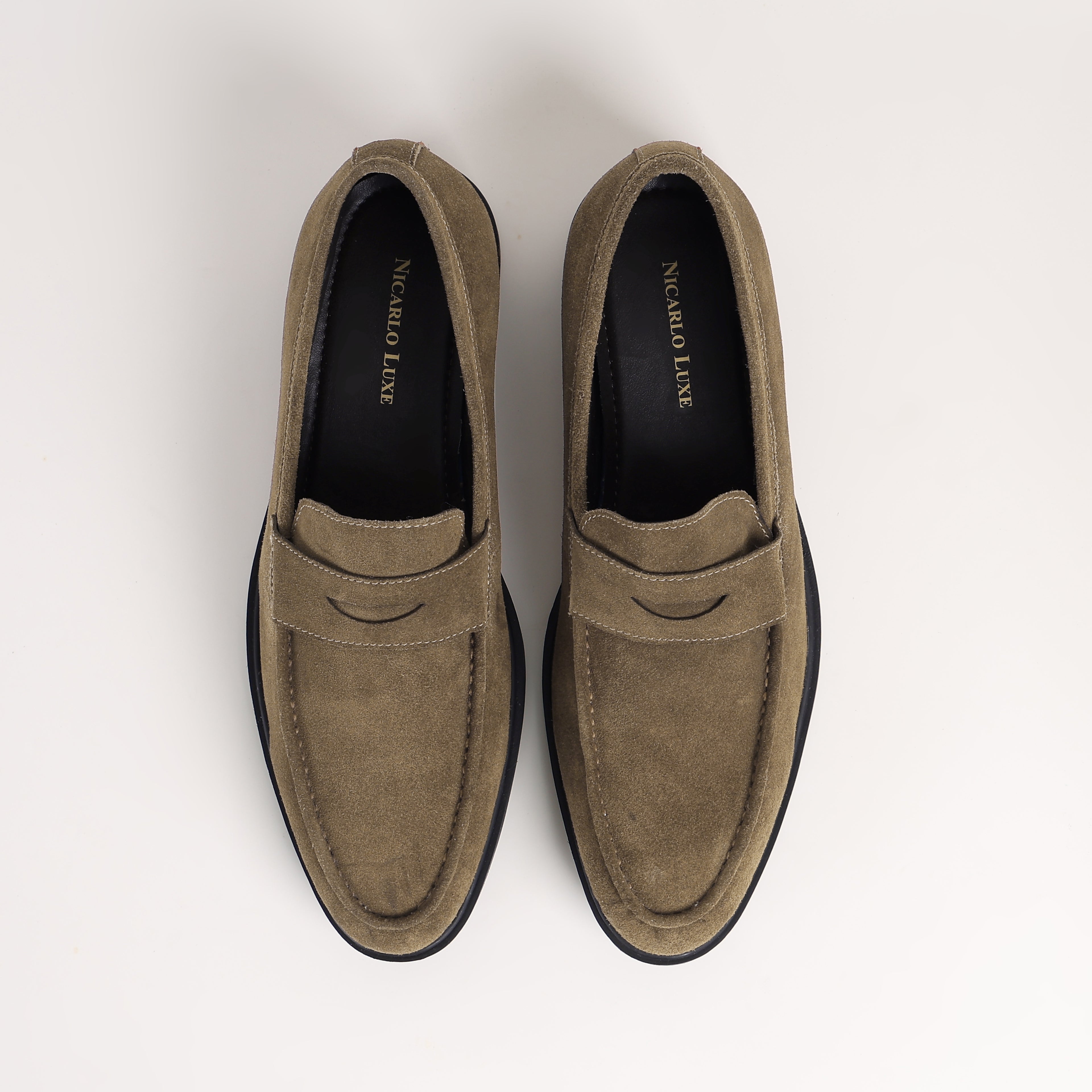 Premium Leather Lucento Suede Loafer
