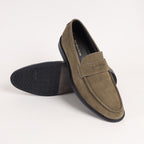 Premium Leather Lucento Suede Loafer