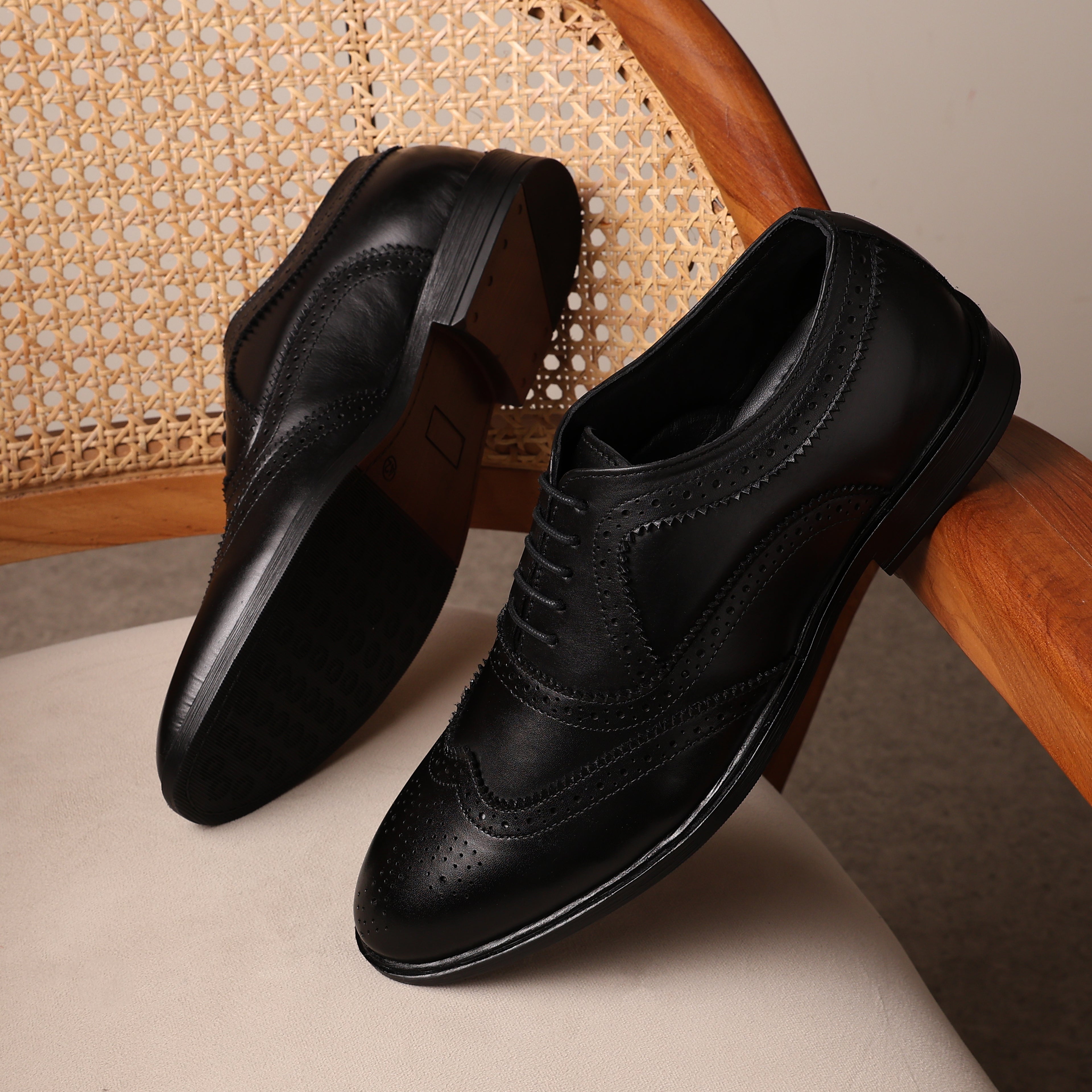 Premium Leather Belgravia Wingtip Brogue Oxford