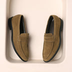 Premium Leather Lucento Suede Loafer