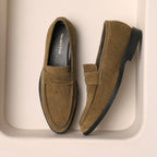Premium Leather Lucento Suede Loafer