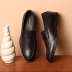 Premium Leather Pebble-Grain Penny Loafer