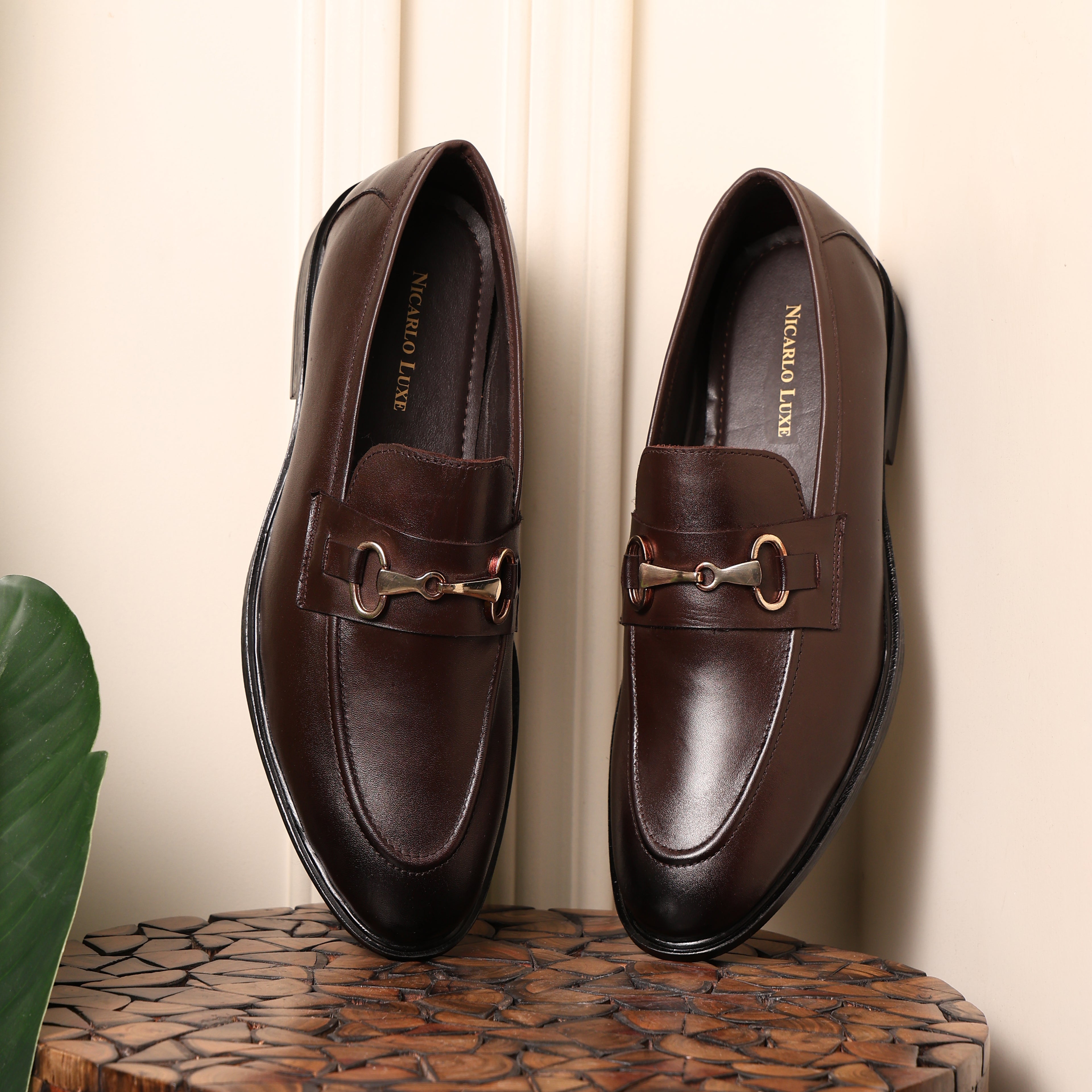 Premium Leather Monaco Horsebit Loafer