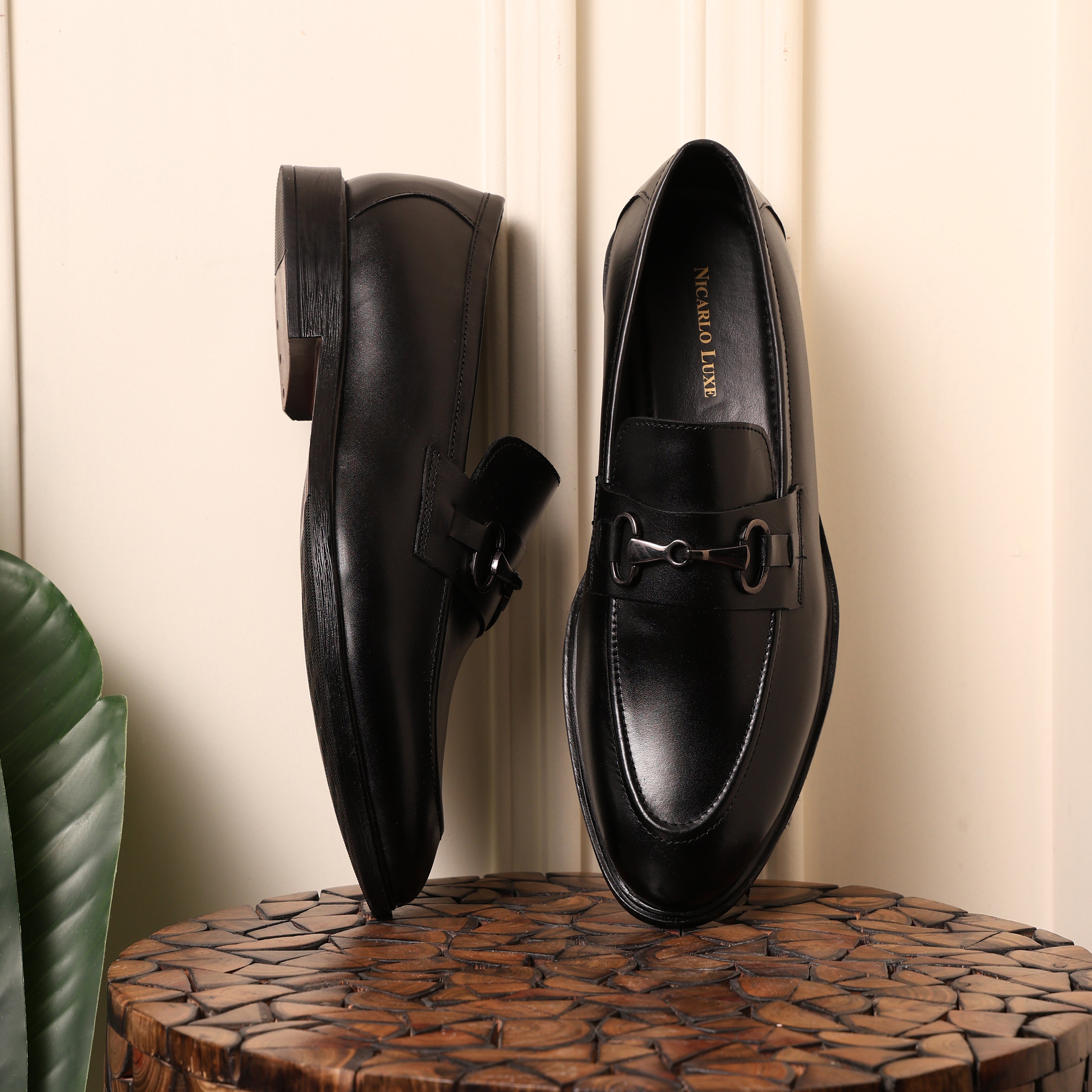 Premium Leather Monaco Horsebit Loafer